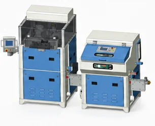 Automatic grinding and pelletising system